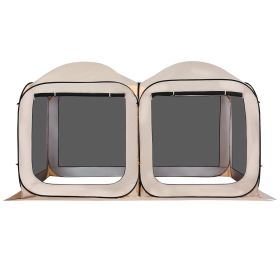 VEVOR Screen House Tent, 12 x 6 ft, 2 in 1 Pop Up Screen Tent, Portable Screened in Canopy with Carry Bag, Netting Sides, Ground Stakes, for Garden