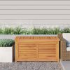 Garden Storage Box Teak brown Solid teak wood with water-based finish