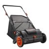 VEVOR Push Lawn Sweeper, 21inch Leaf & Grass Collector