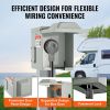 VEVOR 30 Amp RV Power Outlet Box, 125/250 Volt, Enclosed Lockable Outdoor RV Receptacle Box, NEMA TT-30R Weatherproof Electrical Panel