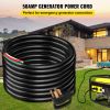 VEVOR 25' 50A RV Camp Power Cord Generator Cord 6/3 + 8/1 AWG NEMA 14-50P to Bare Wire