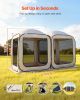 VEVOR Screen House Tent, 12 x 6 ft, 2 in 1 Pop Up Screen Tent, Portable Screened in Canopy with Carry Bag, Netting Sides, Ground Stakes, for Garden