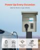 VEVOR Temporary Power Outlet Panel, 20 50 Amp, RV EV Electrical Outlet Panel with NEMA 50 Amp GFCI 20 Amp Receptacle Installed
