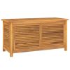 Garden Storage Box Teak brown Solid teak wood with water-based finish